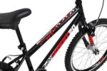Caloi Bicicleta Infantil Expert Aro 20 Preta: estilo cross, conforto e rodas resistentes para aventuras dos 7 aos 9 anos. - Imagem 3