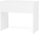 Escrivaninha Tijuca Branco Politorno: funcional, compacta e com 2 gavetas para organizar seu home office com estilo. - Imagem 6