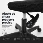 Cadeira de Escritório Ergonômica Reclinável: conforto, suporte lombar e ajuste ideal para home office e gamer - Imagem 10