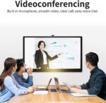 Webcam 1080P com microfone e capa de privacidade: imagem HD nítida, áudio claro e plug and play para chamadas e streaming. - Imagem 5