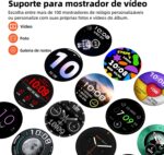 Bettdow SmartWatch GPS com AMOLED 1,43", chamadas Bluetooth, 120+ modos esportivos e compatível com Android e iOS. - Imagem 4