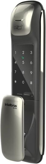 Fechadura Digital Intelbras FR 630 Preto: mais segurança e praticidade com abertura por biometria, senha ou tag. - Imagem 2