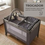 Berço Portátil Infantil Joly Baby Style com mosquiteiro e trocador: conforto, segurança e praticidade para o bebê. - Imagem 4