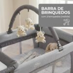 Berço Portátil Infantil Joly Baby Style com mosquiteiro e trocador: conforto, segurança e praticidade para o bebê. - Imagem 6