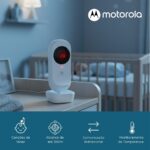 Babá Eletrônica VM34 Motorola com tela 4.3, visão noturna, áudio bidirecional e zoom para monitorar seu bebê com segurança. - Imagem 4