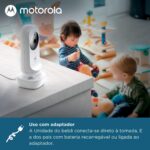 Babá Eletrônica VM34 Motorola com tela 4.3, visão noturna, áudio bidirecional e zoom para monitorar seu bebê com segurança. - Imagem 9