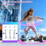 Hoverboard Adulto e Infantil 350W: todo terreno, Bluetooth, LED, até 100kg e autonomia de 10-15km. - Imagem 5