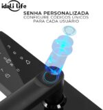 Fechadura Eletrônica Inteligente 6 em 1 IDALI LIFE: segurança e acesso prático para sua porta. - Imagem 4