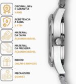 Kit Relógio Mondaine Prata Feminino 32608L0MKNE2K1: elegância e estilo em semi-joias para comprar online. - Imagem 3