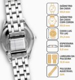 Kit Relógio Mondaine Prata Feminino 32608L0MKNE2K1: elegância e estilo em semi-joias para comprar online. - Imagem 4