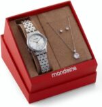 Kit Relógio Mondaine Prata Feminino 32608L0MKNE2K1: elegância e estilo em semi-joias para comprar online. - Imagem 7