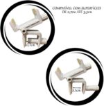 Suporte inclinável universal para câmera babá: fixação segura em berço, cama e móveis, com ajuste reto/inclinado. - Imagem 3