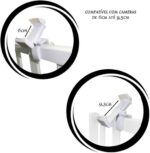 Suporte inclinável universal para câmera babá: fixação segura em berço, cama e móveis, com ajuste reto/inclinado. - Imagem 4