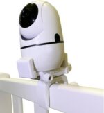 Suporte inclinável universal para câmera babá: fixação segura em berço, cama e móveis, com ajuste reto/inclinado. - Imagem 6