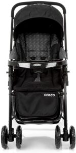 Cosco Kids Travel System Reverse Preto Rajado: conforto e praticidade com bebê conforto, assento reclinável e alça reversa até 15 kg - Imagem 8