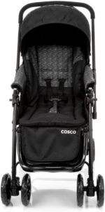 Cosco Kids Travel System Reverse Preto Rajado: conforto e praticidade com bebê conforto, assento reclinável e alça reversa até 15 kg - Imagem 9