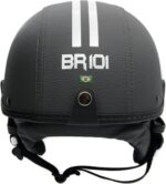 Capacete Coquinho BR101 Premium para scooter, bike e skate, com viseira fumê e proteção confortável para sua segurança. - Imagem 3