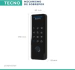 Fechadura Digital Elsys DS4100V com Wi‑Fi, Alexa, senha ou tag, travamento automático e máxima segurança para sua porta - Imagem 9