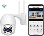 Câmera de Segurança Wi-Fi 1080p Rotativa 355° com visão noturna e detecção de movimento para proteção completa dia e noite. - Imagem 4