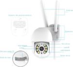 Câmera de Segurança Wi-Fi 1080p Rotativa 355° com visão noturna e detecção de movimento para proteção completa dia e noite. - Imagem 5