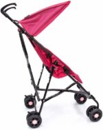 Carrinho de Bebê Umbrella Wing Voyage Rosa: leve, compacto e prático para viagens com fechamento guarda-chuva. - Imagem 3