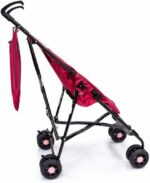Carrinho de Bebê Umbrella Wing Voyage Rosa: leve, compacto e prático para viagens com fechamento guarda-chuva. - Imagem 4