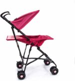 Carrinho de Bebê Umbrella Wing Voyage Rosa: leve, compacto e prático para viagens com fechamento guarda-chuva. - Imagem 5