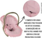 Capa para Bebê Conforto Poá com Protetor de Cinto: conforto, proteção e fácil lavagem para bebê menina e menino. - Imagem 8