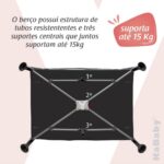 Berço Portátil Infantil Cercado Desmontável Adventure KaBaby: praticidade, proteção e mosquiteiro para o bebê em casa ou viagens - Imagem 6