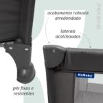 Berço Portátil Infantil Cercado Desmontável Adventure KaBaby: praticidade, proteção e mosquiteiro para o bebê em casa ou viagens - Imagem 7