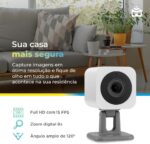 Smart Câmera Positivo 1080p: segurança com visão noturna, detecção de movimento e áudio bidirecional, compatível com Alexa - Imagem 4