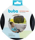 Kit Espelho Retrovisor Oval e Protetor Solar Buba: mais segurança e conforto para bebê no carro. - Imagem 6