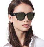 Óculos de Sol Ray-Ban Mega Wayfarer 0RB0840S: estilo icônico com lentes verdes e conforto para comprar agora. - Imagem 6