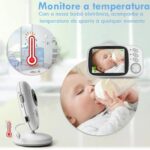 Babá Eletrônica com Câmera, Tela 3.2", Visão Noturna e Áudio Bidirecional para Monitorar seu Bebê com Segurança - Imagem 3