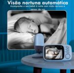 Babá Eletrônica com Câmera, Tela 3.2", Visão Noturna e Áudio Bidirecional para Monitorar seu Bebê com Segurança - Imagem 4