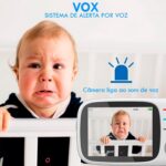 Babá Eletrônica com Câmera, Tela 3.2", Visão Noturna e Áudio Bidirecional para Monitorar seu Bebê com Segurança - Imagem 5