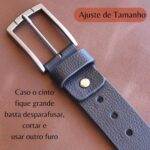 Cinto Masculino Couro Legítimo: durabilidade e estilo para compor looks com sofisticação e conforto. - Imagem 3