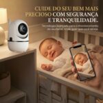 Câmera Babá Eletrônica Wi-Fi Full HD 1080p com visão 360°, áudio bidirecional e alerta de movimento para mais segurança no celular - Imagem 3
