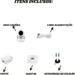 Câmera Babá Eletrônica Wi-Fi Full HD 1080p com visão 360°, áudio bidirecional e alerta de movimento para mais segurança no celular - Imagem 9