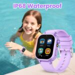 Relógio smartwatch infantil à prova d’água para meninas 5-12 anos, com 39 jogos, câmera HD, música e controle parental. - Imagem 4