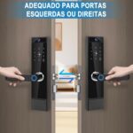 Fechadura Eletrônica Biométrica com Câmera Wi-Fi e Tuya App: segurança, acesso rápido e controle remoto inteligente. - Imagem 3