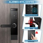 Fechadura Eletrônica Biométrica com Câmera Wi-Fi e Tuya App: segurança, acesso rápido e controle remoto inteligente. - Imagem 7