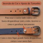 Cinto Feminino Dupla Face Couro Legítimo: versatilidade e elegância para compor looks com praticidade e estilo. - Imagem 3