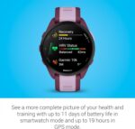 Garmin Forerunner 165 Music Lilás: monitor cardíaco de pulso e GPS para treinos com mais controle e precisão. - Imagem 5