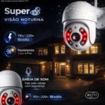 Câmera de Segurança Wi-Fi Externa IP66 com Visão Noturna, Audio Bidirecional e Monitoramento em Tempo Real - Imagem 3