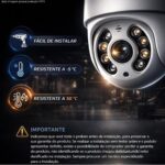 Câmera de Segurança Wi-Fi Externa IP66 com Visão Noturna, Audio Bidirecional e Monitoramento em Tempo Real - Imagem 5