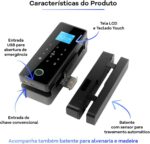 Fechadura Digital Biométrica WiFi para Porta de Vidro: segurança, acesso por app, digital, cartão e senha para sua residência. - Imagem 4