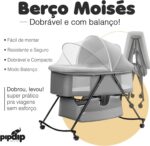 PIPDIP Berço Portátil para Bebês: sono reparador, seguro e transportável para rotina prática desde os primeiros meses. - Imagem 4