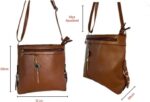 Bolsa feminina preta transversal e tiracolo, prática e elegante para o dia a dia. - Imagem 3