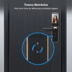 Fechadura Eletronica Inteligente Biométrica com app Wi‑Fi, 8 acessos e alarme anti-arrombamento para máxima segurança. - Imagem 4